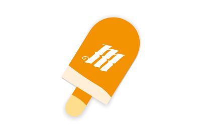 Autocollant MONK 'Orange Ice Cream' -
