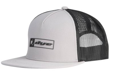 DYE Hat Squared Trucker Grey/Black - Black White