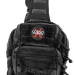 Sac bandoulière airsoft Corso - Nylon tactique - Fermetures velcro - Noir