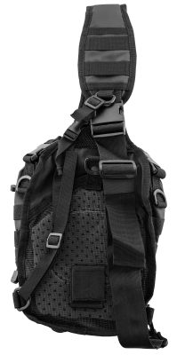 Sac bandoulière airsoft Corso - Nylon tactique - Fermetures velcro - Noir - Noir - obrazek 2
