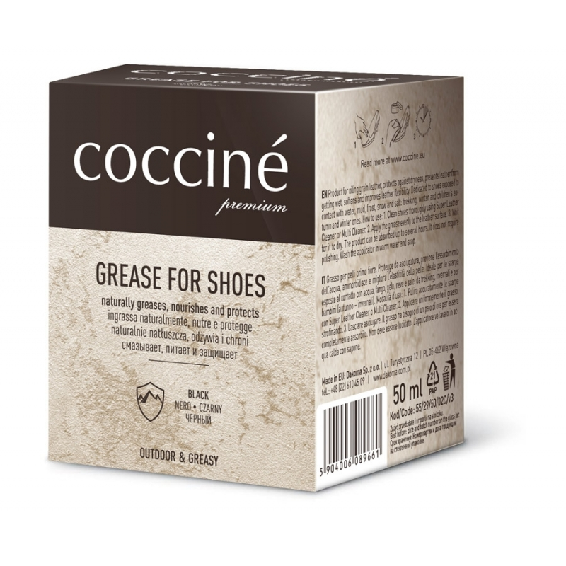 Tłuszcz ochronny do obuwia Coccine Premium 50ml Czarny OD-G-COC-23-045834-00 asgbox.pl asgbox.pl - Tłuszcz ochronny do obuwia Coccine Premium 50ml Czarny