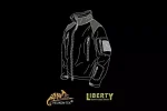 Bluza polarowa Liberty - olive green / czarny - obrazek 5