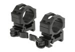 Leapers QD 25.4mm CNC Mount Rings Medium Black