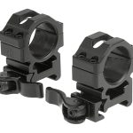 Leapers QD 25.4mm CNC Mount Rings Medium Black