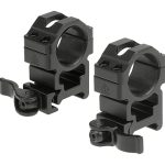 Leapers QD 25.4mm CNC Mount Rings High Black