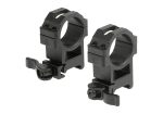 Leapers 30mm QD CNC Mount Rings High Black