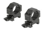 Leapers 25.4mm CNC Mount Rings Low Black