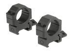 Leapers 25.4mm CNC Mount Rings Low Black - obrazek 2