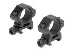 Leapers 25.4mm Mount Rings Low Black