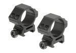 Leapers 30mm Mount Rings Low Black