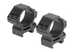 Leapers 30mm Mount Rings Low Black - obrazek 2