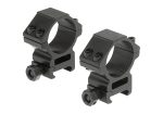 Leapers 30mm Mount Rings Medium Black
