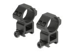 Leapers 30mm Mount Rings High Black