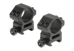 Leapers 25.4mm Mount Rings Medium Black