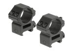 Leapers 25.4mm Mount Rings Medium Black - obrazek 2