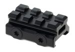 Leapers Universal Super Slim Riser Mount 3 Slot 0.50' Black - obrazek 2