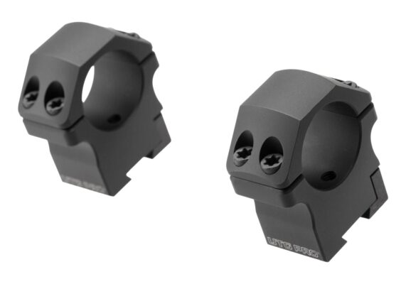 Leapers P.O.I. Medium Profile 1 Inch Dovetail Rings Black