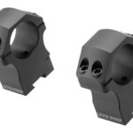 Leapers P.O.I. High Profile 1 Inch Dovetail Rings Black