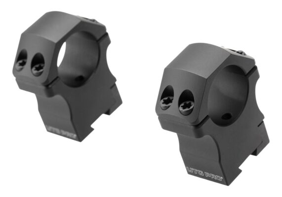 Leapers P.O.I. High Profile 1 Inch Dovetail Rings Black