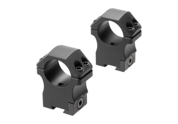 Leapers P.O.I. High Profile 1 Inch Dovetail Rings Black - obrazek 3