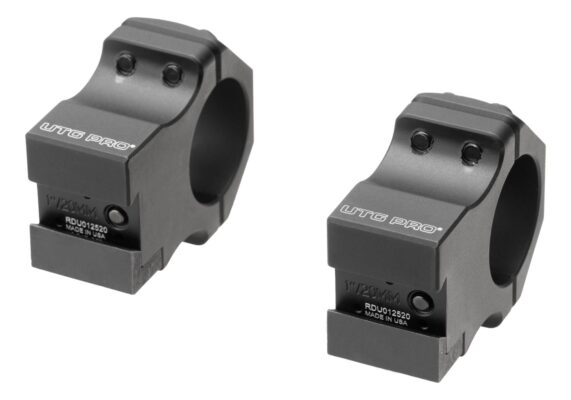 Leapers P.O.I. High Profile 1 Inch Dovetail Rings Black - obrazek 4