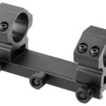 Leapers AccuShot Medium Profile 1 Inch Picatinny Mount Black