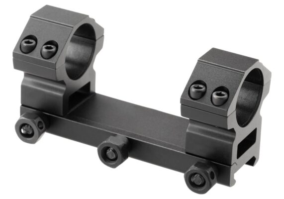 Leapers AccuShot Medium Profile 1 Inch Picatinny Mount Black
