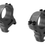 Leapers Steel Medium Profile 1 Inch 25 mm Wide Airgun Rings Black