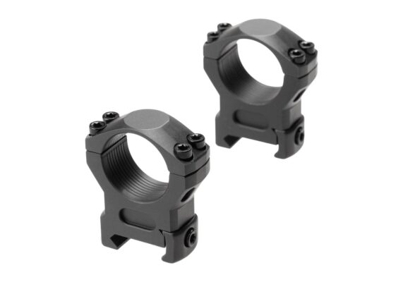 Leapers Steel Medium Profile 1 Inch 25 mm Wide Airgun Rings Black - obrazek 3