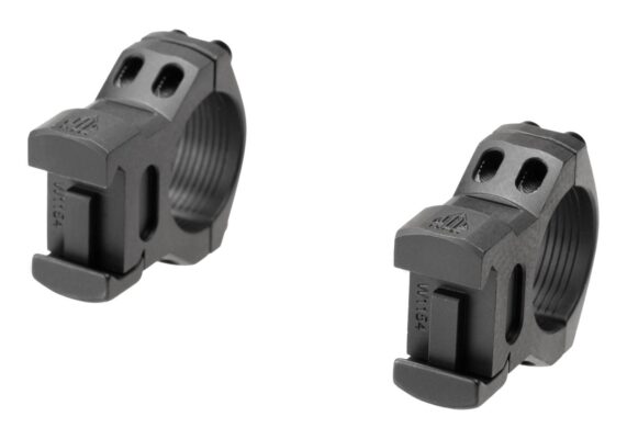 Leapers Steel Medium Profile 1 Inch 25 mm Wide Airgun Rings Black - obrazek 4
