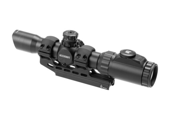 Leapers AccuShot 30mm Tube 1-8x28 Scope BG4 Reticle Black - obrazek 2