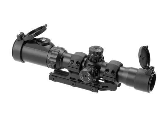 Leapers AccuShot 30mm Tube 1-8x28 Scope BG4 Reticle Black - obrazek 3