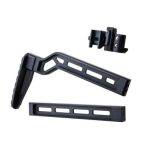 5KU Picatinny mount modular folding stock  - Black