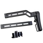 5KU Picatinny mount modular folding stock  - Black