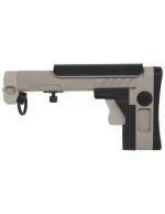 5KU PT-3 style folding telescopic stock for AK E&L - Tan