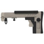 5KU PT-3 style folding telescopic stock for AK GHK/LCT/CYMA - Tan