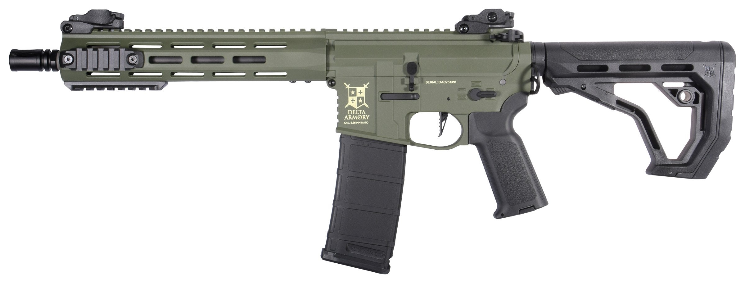 83592 Delta Armory M4 / AR15 M-LOK 10" CHARLIE EAGLE – Green - obrazek 1