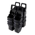 FMA MOLLE FastMag Pouches Set for M4 / 5.56 Magazine and 2 Pistol Magazines - Black - obrazek 2