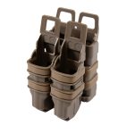FMA MOLLE FastMag Pouches Set for M4 / 5.56 Magazine and 2 Pistol Magazines - Tan - obrazek 2