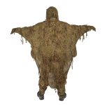 KMCS Ultra-Lite Ghillie Suit Camouflage Poncho – Brown - obrazek 3
