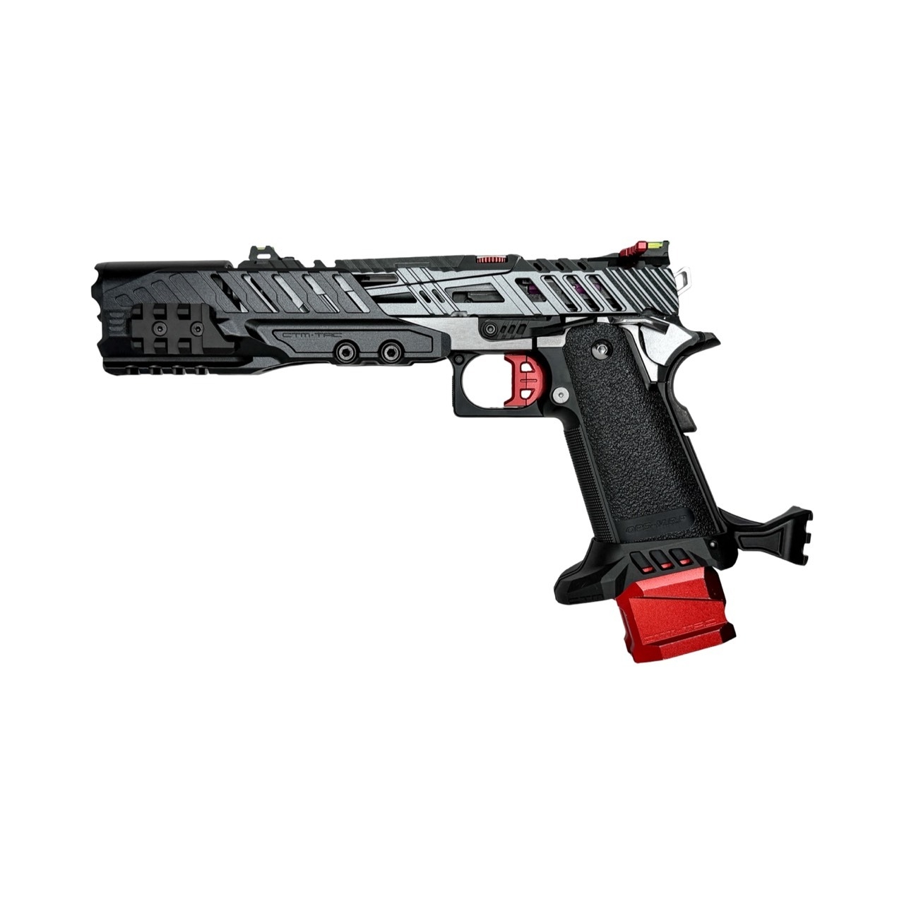 83858 CTM Hi-Capa CNC Extended RIS Rail Blast Shield Long – Black - obrazek 7