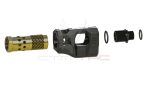 CTM Hi-Capa CNC Aluminum Compensator – Black / Gold - obrazek 5