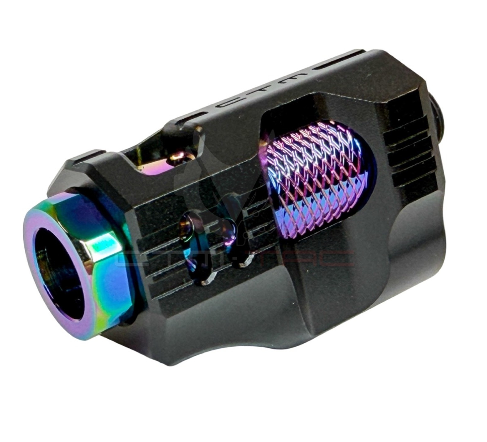 84144 CTM Hi-Capa CNC Aluminum Compensator – Black / Electroplated Rainbow - obrazek 3