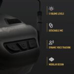 EARMOR M32X PLUS Tactical Headset with Helmet Mount – Black - obrazek 8