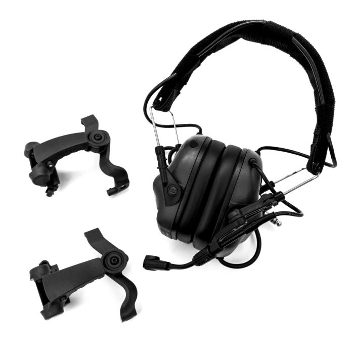 84229 EARMOR M32X PLUS Tactical Headset with Helmet Mount – Black - obrazek 7