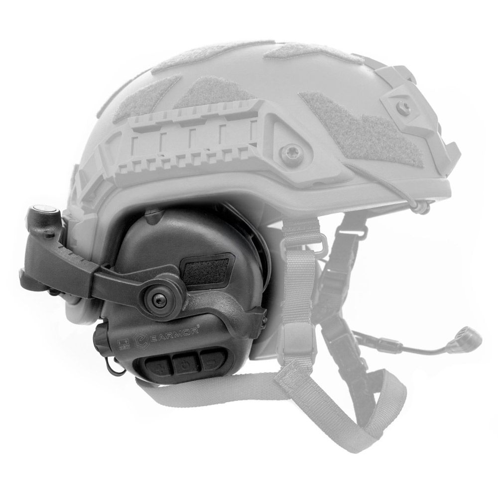 84230 EARMOR M32X PLUS Tactical Headset with Helmet Mount – Black - obrazek 5