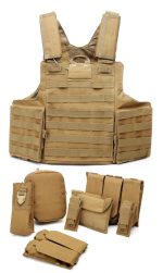 WST CIRAS MAR Tactical Vest with Pouches – Tan - obrazek 6