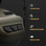 EARMOR M32X PLUS Tactical Headset with Helmet Mount – Green - obrazek 8