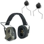 EARMOR M31 PLUS SET Electronic Hearing Protector with Helmet Mount – Foliage Green - obrazek 6