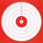 100 targets cartons 14 x 14 cm -